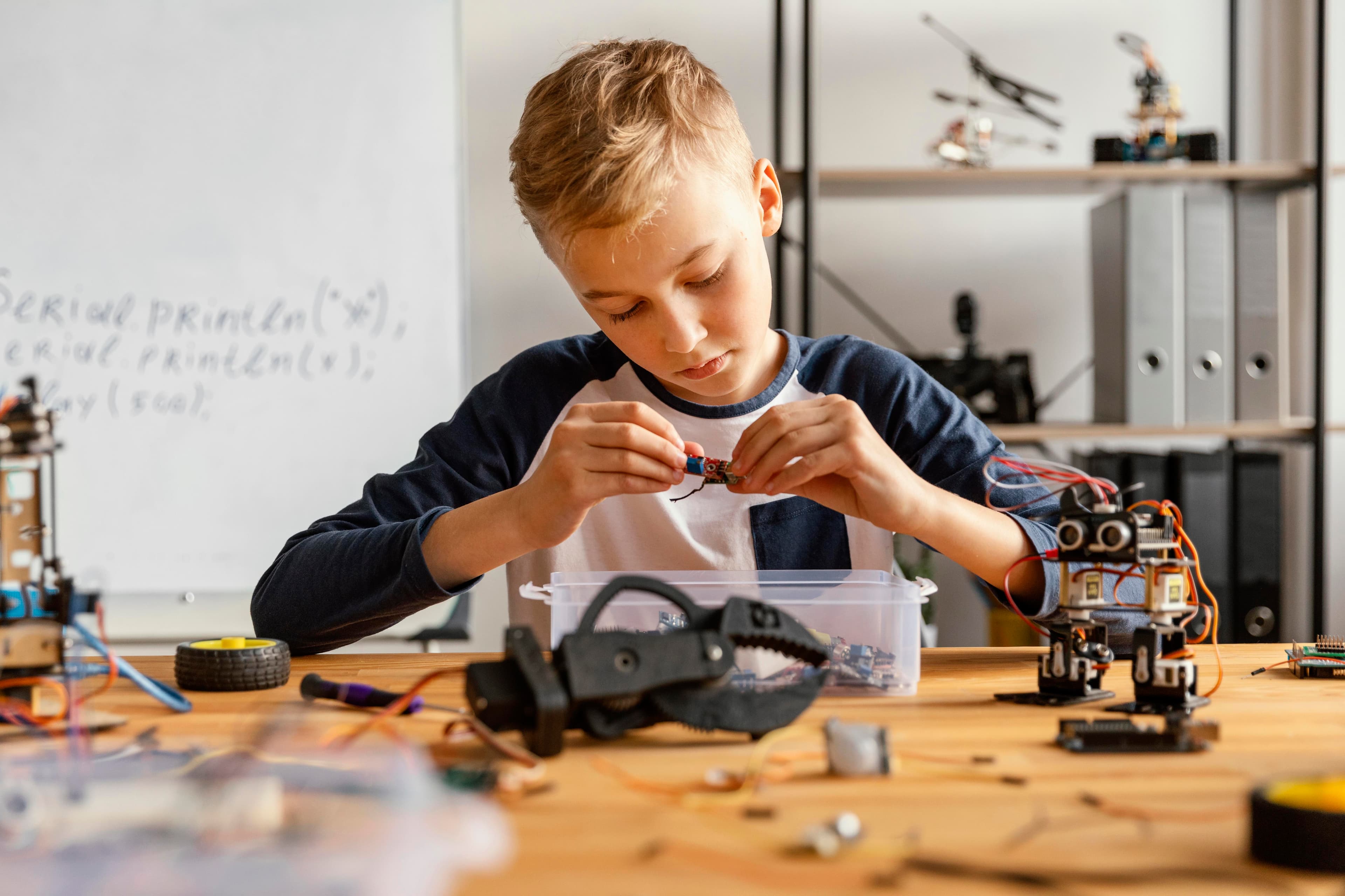 Child Learning STEM Activity